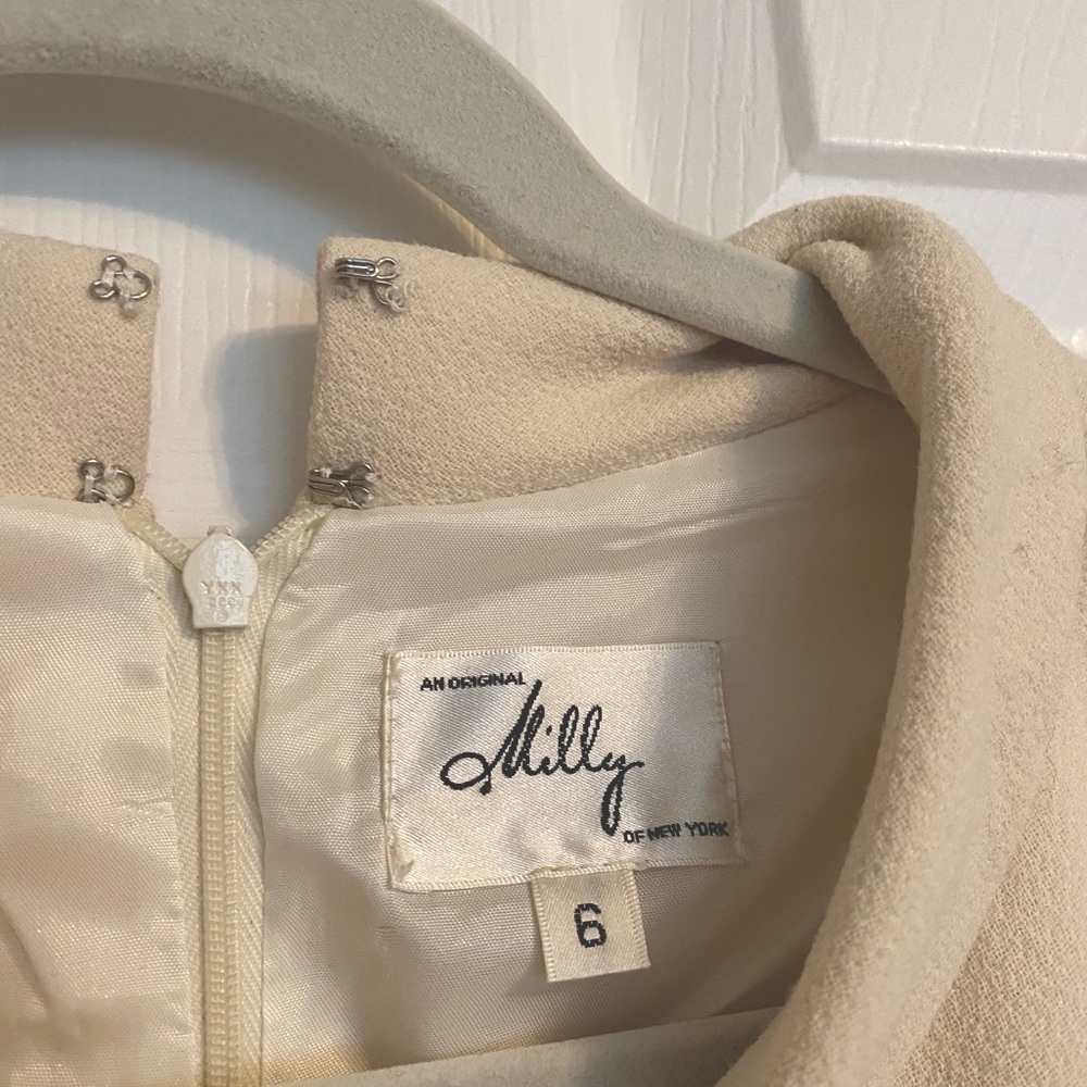 Milly Off-White Sleeveless dress